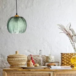 Adar Pendel, Grøn, Glas