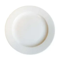 Amalie Flad Tallerken 24 cm Hvid