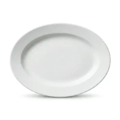 Amalie Oval Fad 28 cm Hvid