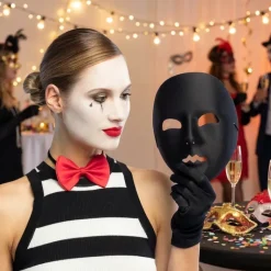 Ansigtsmaske Mime sort