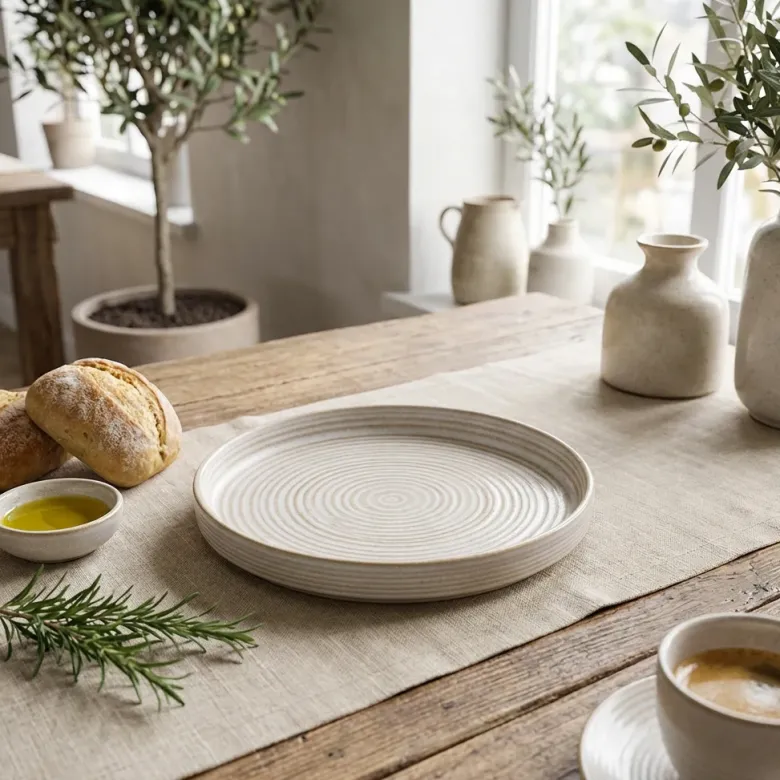 Antigo Stoneware Barley Præsentationstallerken 18 cm
