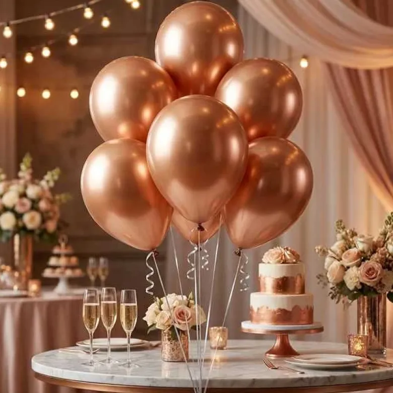 Balloner Beauty&Charm kobber platin 45cm / 5 stk.