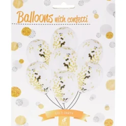 Balloner med konfetti 8 stk.