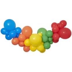 Ballongirlande Gør-det-selv Regnbue 65 balloner + tape
