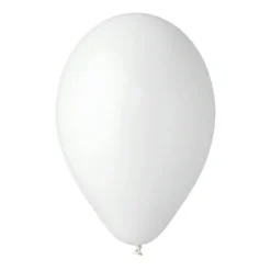 Ballon G90 pastel 10 hvid 100 stk.