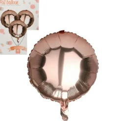 Ballon kobber folie rund 46cm sæt 10stk