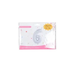 Ballon Nummer "6" 65 cm.