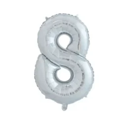 Ballon Nummer "8" 65 cm.