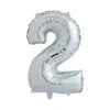 Ballon Nummer "2" 65 cm.