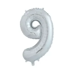 Ballon Nummer "9" 65 cm.