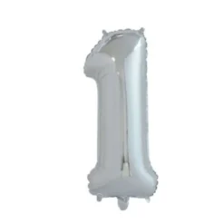 Ballon Nummer "1" 65 cm.