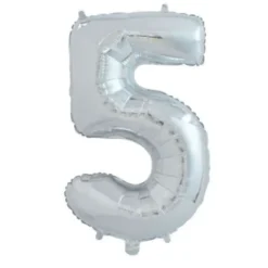 Ballon Nummer "5" 65 cm.