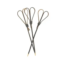 Bambus Sort hjerte 12 cm 25 stk