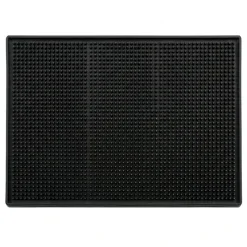 Barmåtte 30x45 - Deluxe Sort Gummi