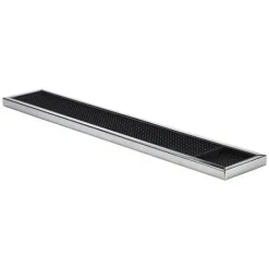 Barmåtte 8x58- Deluxe Sort Gummi Med stål ramme