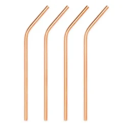 Barprofessional Metalsugerør 6mm - 4 stk - Kobber