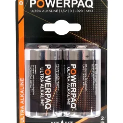 Batterier | Ultra alkaline D | PowerPaq