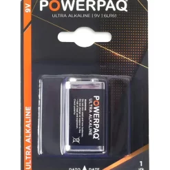 Batterier | Ultra alkaline 9V | PowerPaq