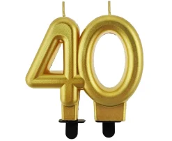 B&C cifrlys 40 metallisk guld 80 cm