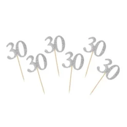B&C Picks 30 sølv 6 stk.