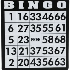 Bingo spil sæt PP 18x18x16 cm