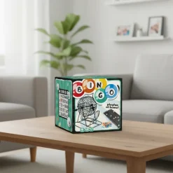 Bingo spil sæt PP 18x18x16 cm
