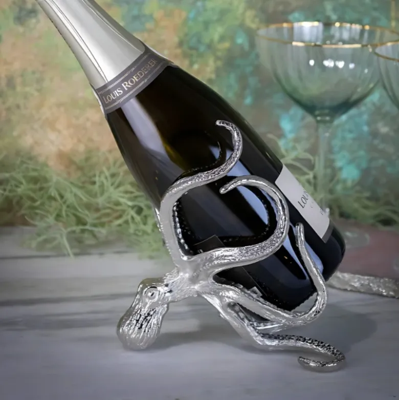 Blæksprutte lille vin & champagne flaskeholder