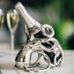 Blæksprutte vin & champagne flaskeholder