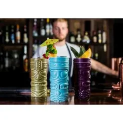 Blå Tiki-krus 40cl - Genware