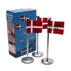 Bordflag Dannebrog 3 stk. 20 cm