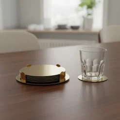 Bordskånersæt 6 stk i holder messing