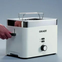 Brødrister, 2 skiver, 1000W - Hvid