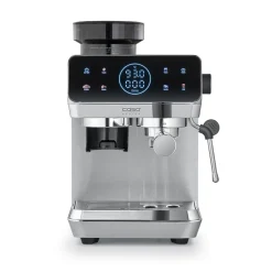 Caso Espresso Gourmet Espresso- og Kaffemaskine med kværn Sølv