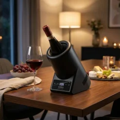 Caso WineCase One Rund Sort FL Ø9cm