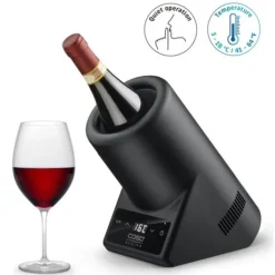 Caso WineCase One Rund Sort FL Ø9cm