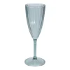 Champagneglas grøn plast 22,5 cl