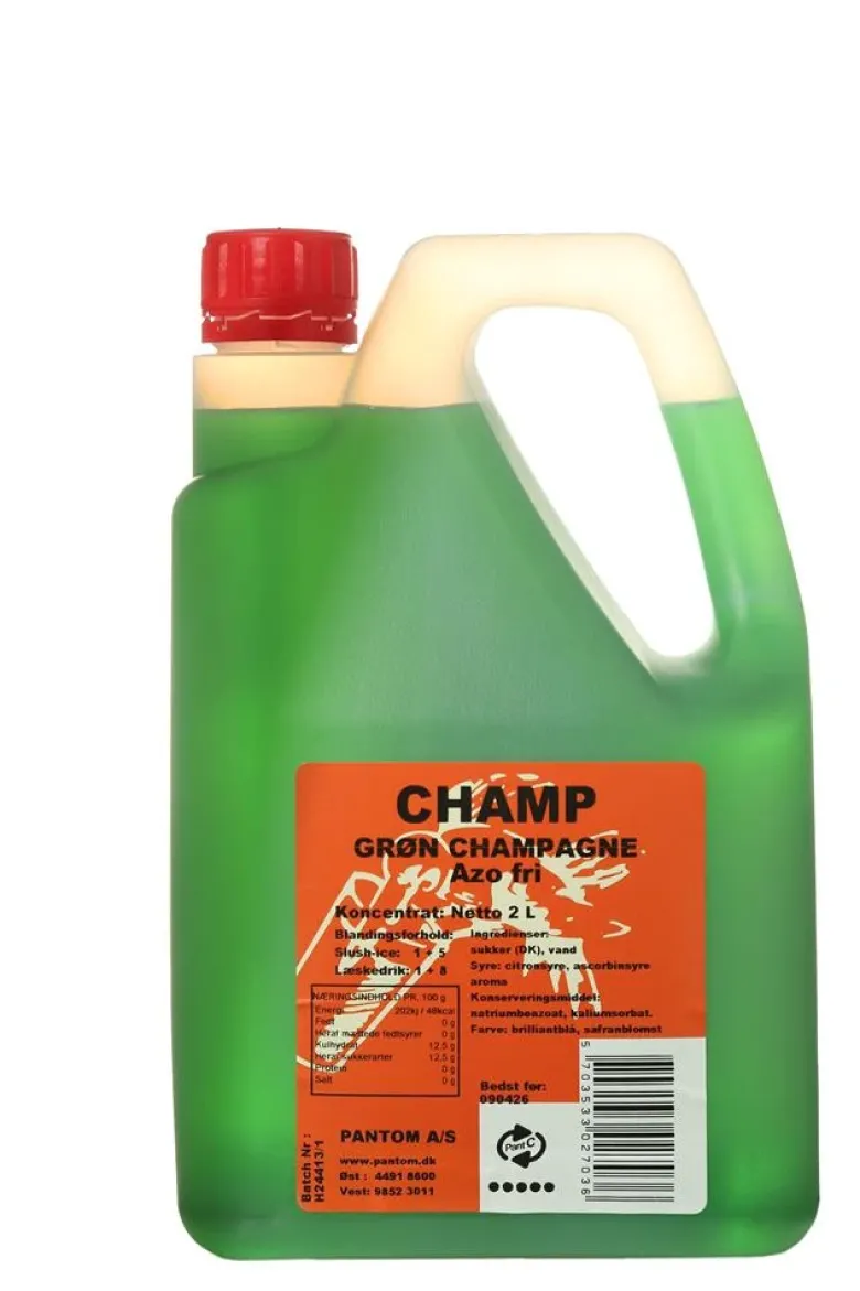 Champ SlushIce champagne grøn, 2L
