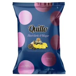 Chips med Eddike og Sort Hvidløg Quillo 45g