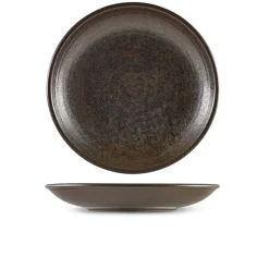 Cinder Sort Dyb Coupe Tallerken 28cm - Terra