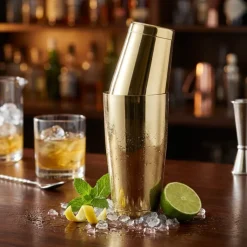 54/84cl Boston Shaker Sæt Guld