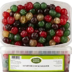 Cocktailbær hele 4 farver 1 kg pet