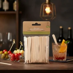 Cocktail gaflet birketræ 50 stk (f1) Klimatossen