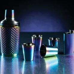 Cocktail shaker 300ml regnbue glas Barcraft