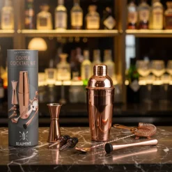 Cocktailshaker sæt med 8 dele - Kobber