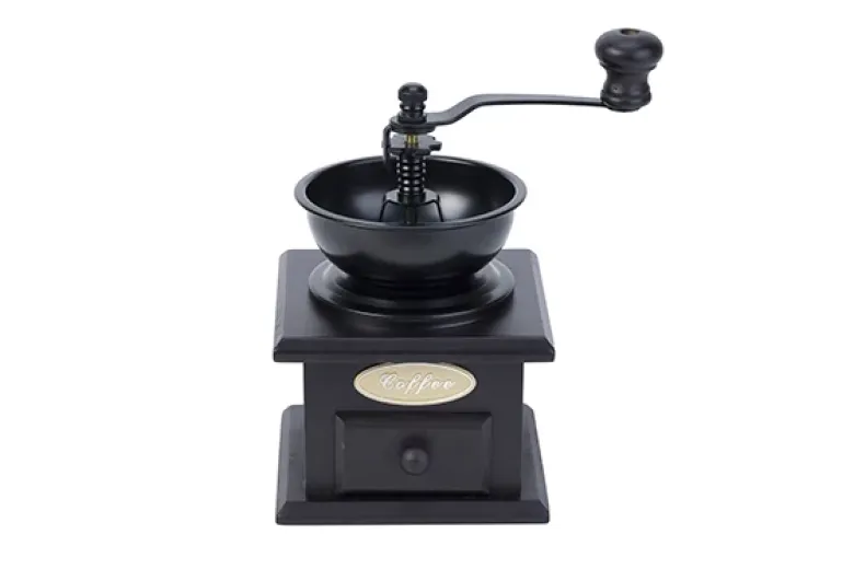 COFFEEGRINDER RETRO BLACK WOOD