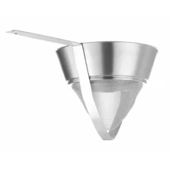 Conical strainer with wire mesh, reinforced