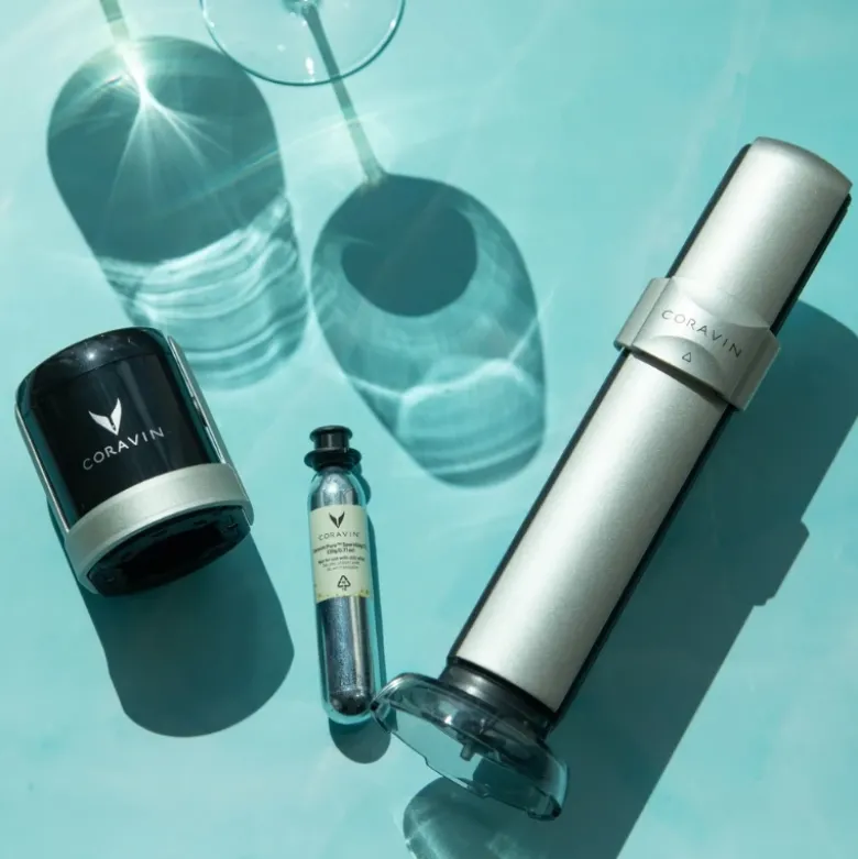 Coravin® Vinpreserver system til mousserende vin – Sort/Sølv – Nyhed