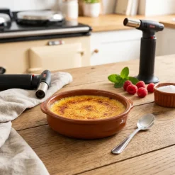 Crème Brûlée Fad Brun Stentøj Ø20cm 4 stk