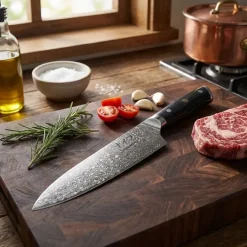 Damascus by Hâws Chef knife 32 cm G10