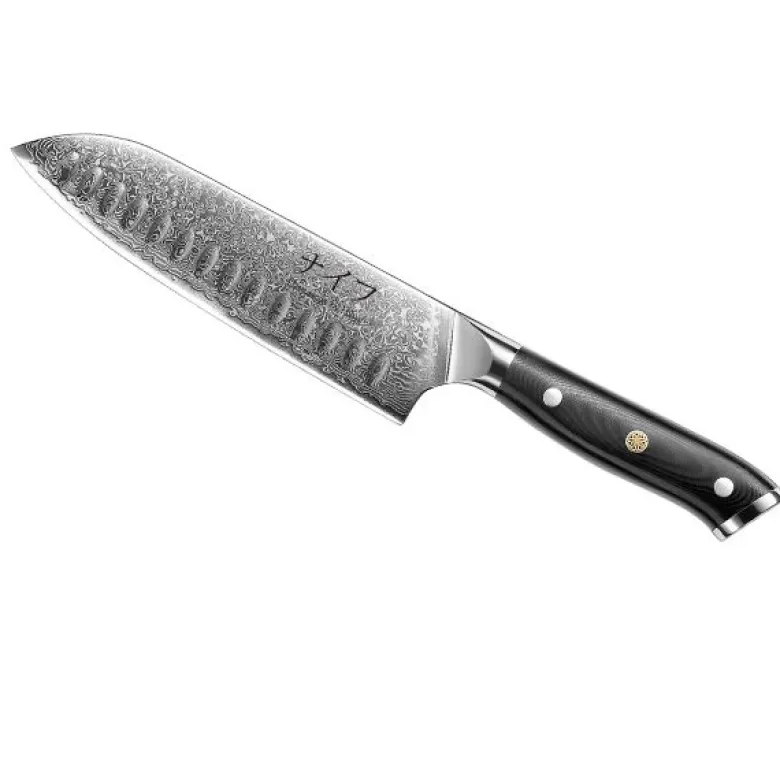 Damascus By Hâws Santoku Kniv 32 cm